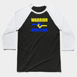 Warrior Wrestling Grip Stack - Blue and Yellow Baseball T-Shirt